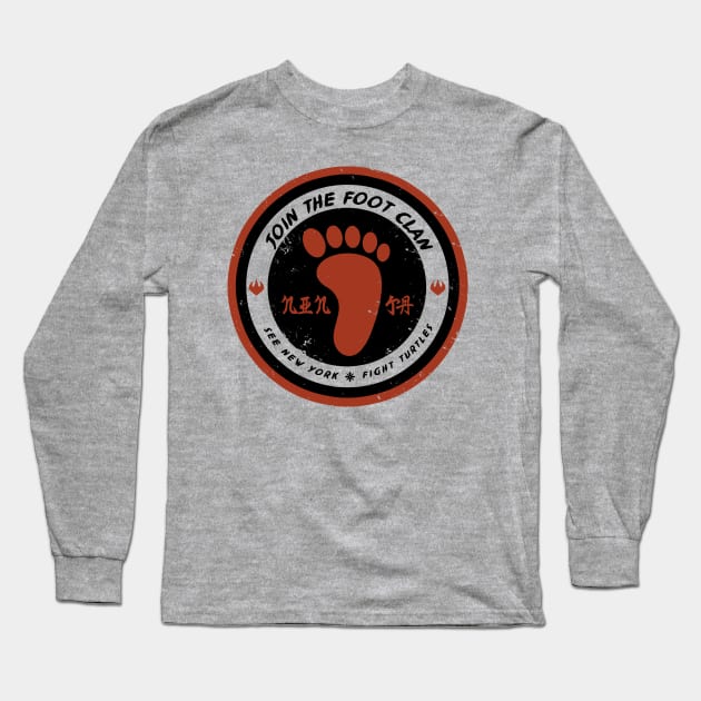 Foot Clan Recruitment Long Sleeve T-Shirt by TheHookshot